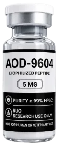 AOD-9604 5mg – lyophilised research peptide vial, Aussie Peptide Co