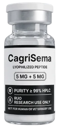 CagriSema 10mg – lyophilised research peptide vial, Aussie Peptide Co