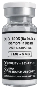 CJC-1295 No DAC + Ipamorelin 10mg – lyophilised research peptide vial, Aussie Peptide Co