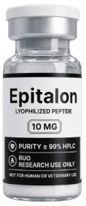 Epitalon 10mg – lyophilised research peptide vial, Aussie Peptide Co