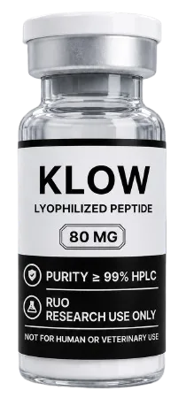 KLOW Blend 80mg – lyophilised research peptide vial, Aussie Peptide Co