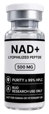 NAD+ 500mg – lyophilised research peptide vial, Aussie Peptide Co