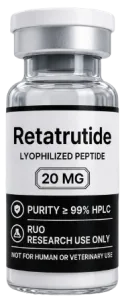 Retatrutide 20mg – lyophilised research peptide vial, Aussie Peptide Co