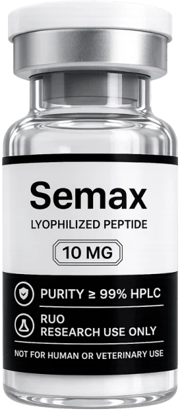 Semax 10mg – lyophilised research peptide vial, Aussie Peptide Co