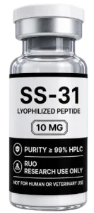 SS-31 10mg – lyophilised research peptide vial, Aussie Peptide Co