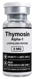 Thymosin Alpha-1 5mg – lyophilised research peptide vial, Aussie Peptide Co